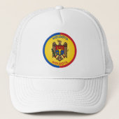 Moldova Erfgoed Embleem Trucker Pet (Voorkant)