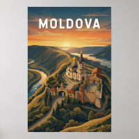 Moldova Illustratie Reis Kunst Vintage