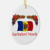 Moldova Kerstmis Keramisch Ornament (Rechts)