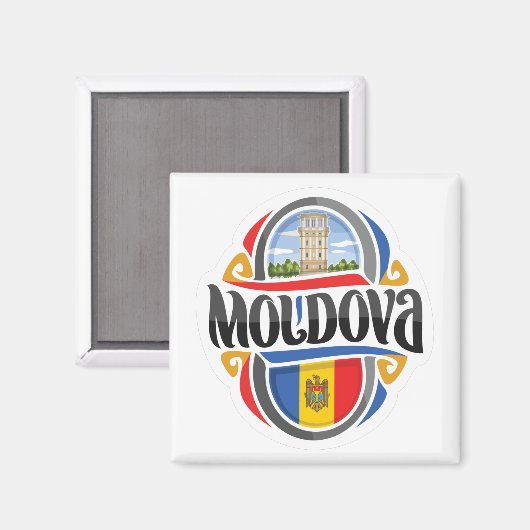 Moldova Magneet (Voorkant / Achterkant)