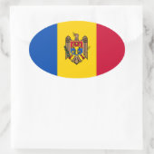 Moldova Ovale Sticker (Tas)