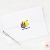 Moldova Ronde Sticker (Envelop)