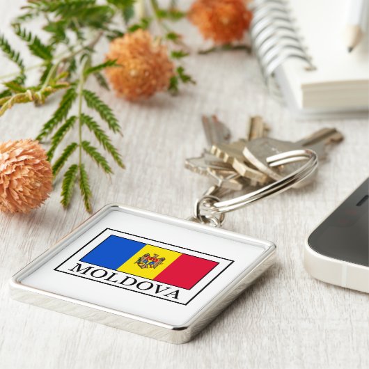 Moldova Sleutelhanger (Zijkant)