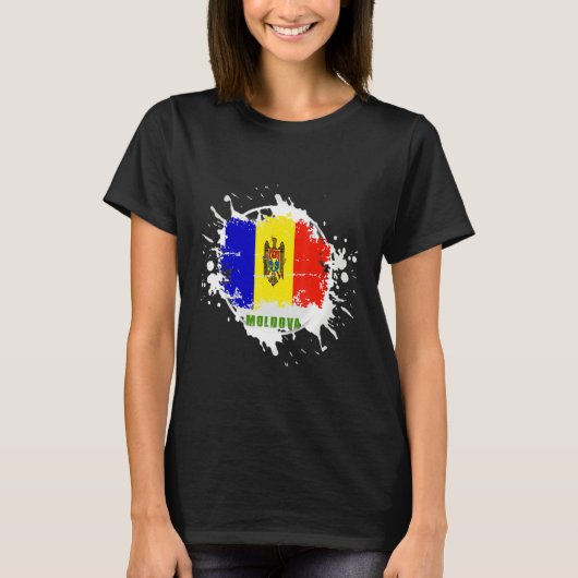 Moldova Splash T-shirt (Voorkant)
