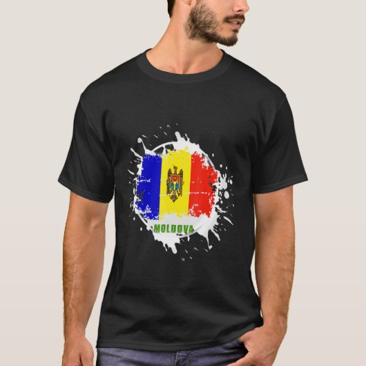 Moldova Splash T-shirt (Voorkant)