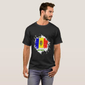 Moldova Splash T-shirt (Voorkant volledig)