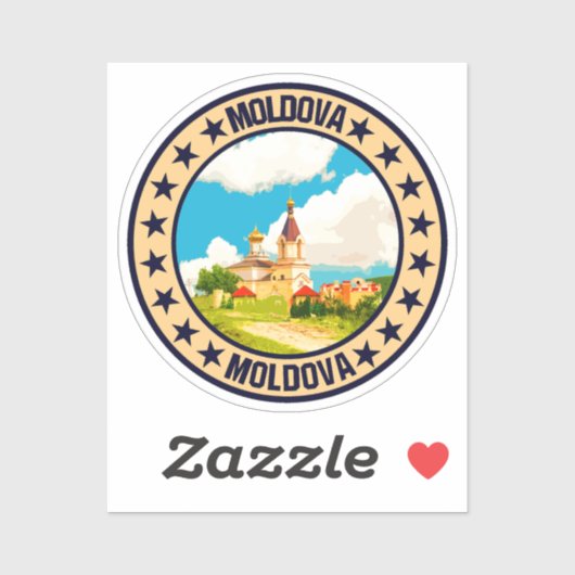 Moldova Sticker (Vel)