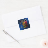 Moldova Vierkante Sticker (Envelop)