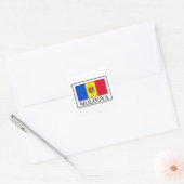 Moldova Vierkante Sticker (Envelop)