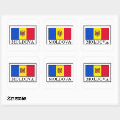 Moldova Vierkante Sticker (Vel)