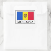 Moldova Vierkante Sticker (Tas)