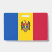 Moldova Vlag Badge (Achterkant)