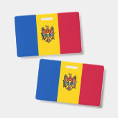 Moldova Vlag Badge (Voor- en achterkant)