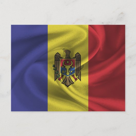 Moldova Vlag Briefkaart (Voorkant)