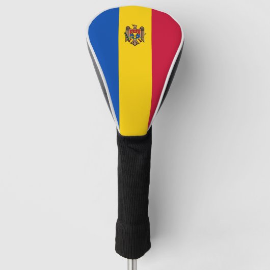 Moldova Vlag Golfheadcover (Voorkant)