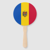 Moldova Vlag Handwaaier (Achterkant)