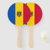 Moldova Vlag Handwaaier (Voorkant en achterkant)