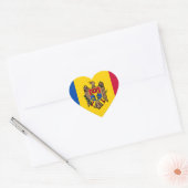 Moldova Vlag Hart Sticker (Envelop)