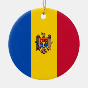 Moldova Vlag Keramisch Ornament