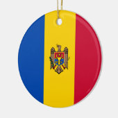 Moldova Vlag Keramisch Ornament (Links)