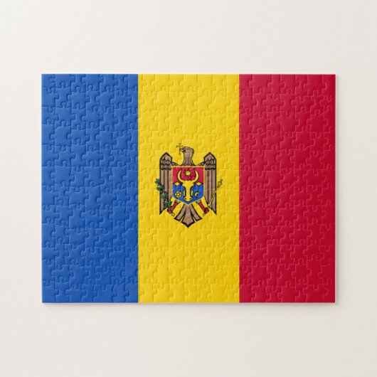 Moldova Vlag Legpuzzel (Horizontaal)