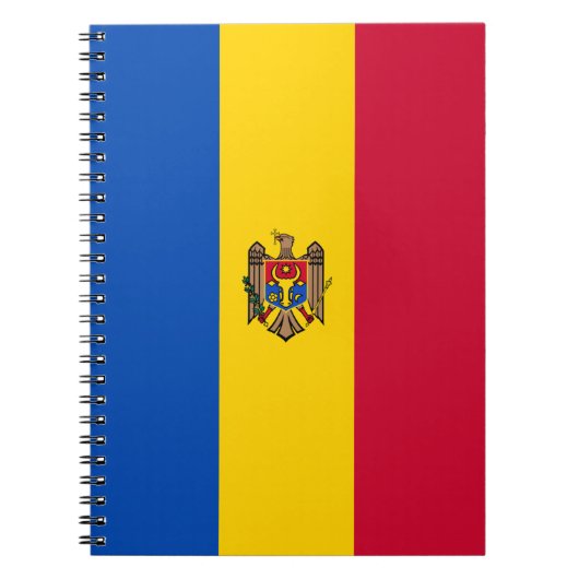 Moldova Vlag Notitieboek (Voorkant)