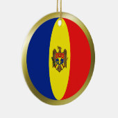 Moldova Vlag Ornament (Rechts)