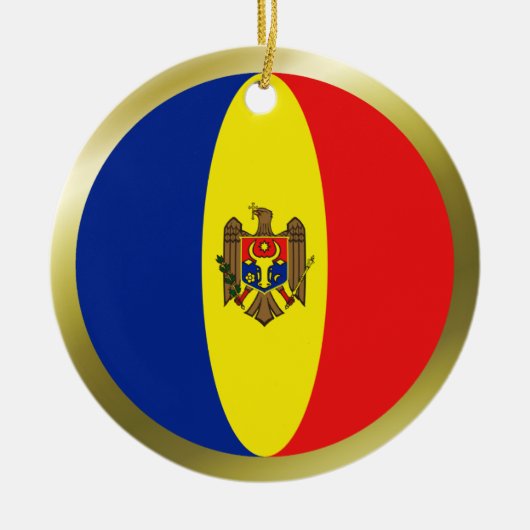 Moldova Vlag Ornament (Voorkant)
