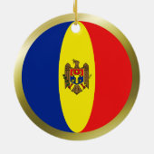Moldova Vlag Ornament (Achterkant)