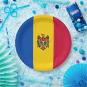 Moldova Vlag Papieren Bordje (Feest)