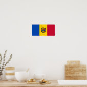 Moldova Vlag Poster (Keuken)