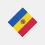 Moldova Vlag Servet (Hoek)