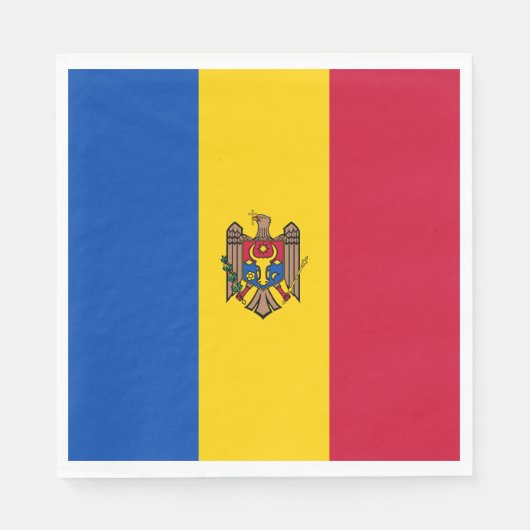 Moldova Vlag Servet (Voorkant)