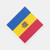 Moldova Vlag Servet (Hoek)