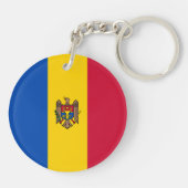 Moldova Vlag Sleutelhanger (Achterkant)