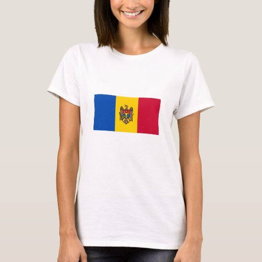 Moldova Vlag T-shirt (Voorkant)