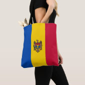 Moldova Vlag Tote Bag (Dichtbij)