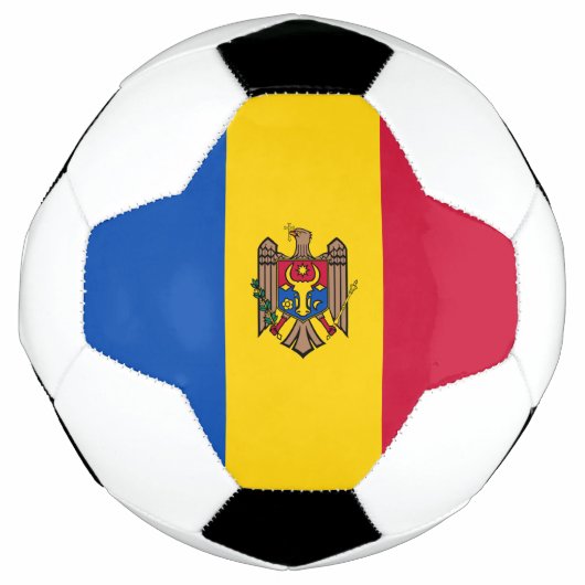 Moldova Vlag Voetbal (Voorkant)