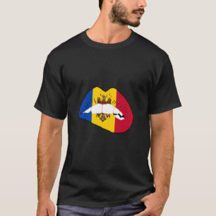 Moldovaanse trots Lip Moldovaanse wortels Erfgoed T-shirt