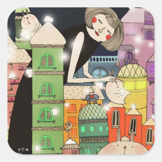 Moldy City 2013 Vierkante Sticker (Voorkant)