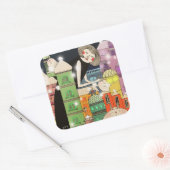 Moldy City 2013 Vierkante Sticker (Envelop)