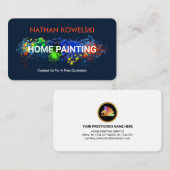 Moldy Paint Splattered Wall Handyman Visitekaartje (Voorkant / Achterkant)