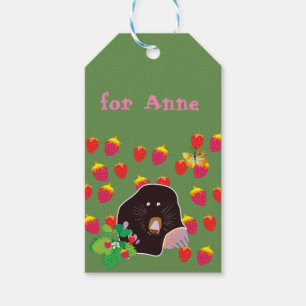 Mole aardbeien Aangepaste cadeautjes Labels Cadeaulabel
