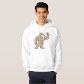 Mole als Bodybuilder met grote spieren Hoodie (Voorkant volledig)