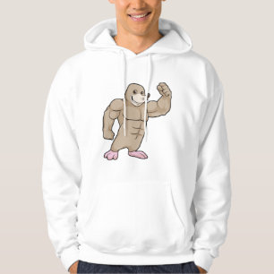 Mole als Bodybuilder met grote spieren Hoodie