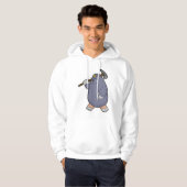 Mole als boer met Pickaxe & Spotlight Hoodie (Voorkant volledig)