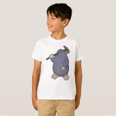 Mole als boer met Pickaxe & Spotlight T-shirt (Voorkant volledig)