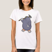 Mole als boer met Pickaxe & Spotlight T-shirt (Voorkant)