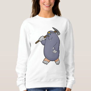 Mole als boer met Pickaxe & Spotlight Trui