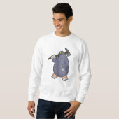 Mole als boer met Pickaxe & Spotlight Trui (Voorkant volledig)